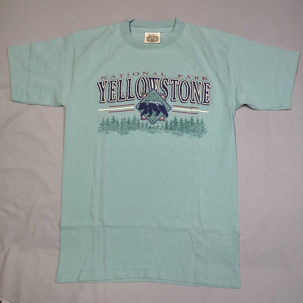 VINTAGE Yellowstone National Park Bear T-Shirt Vintage Single Stitch Fred Harvey